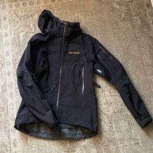 Arcteryx ski shell jacket black Small